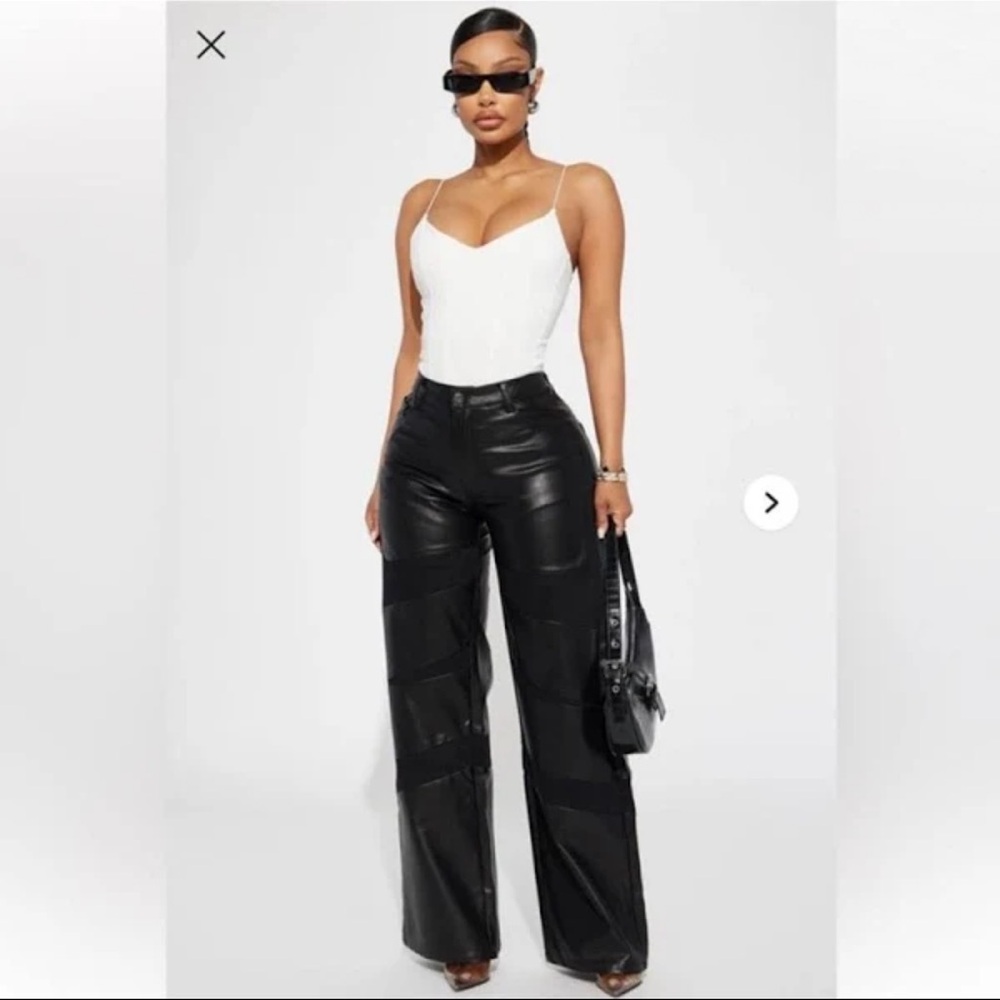 Fashion Nova Moto Chic Faux Leather Pant
